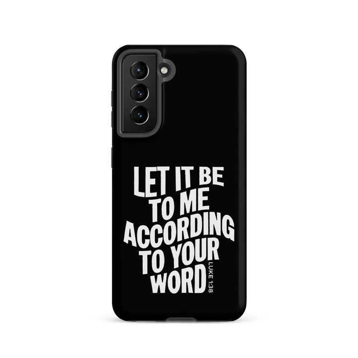 Christian Phone Case According To Your Word Black for Samsung® Samsung® Phone Cases Matte Samsung Galaxy S21 