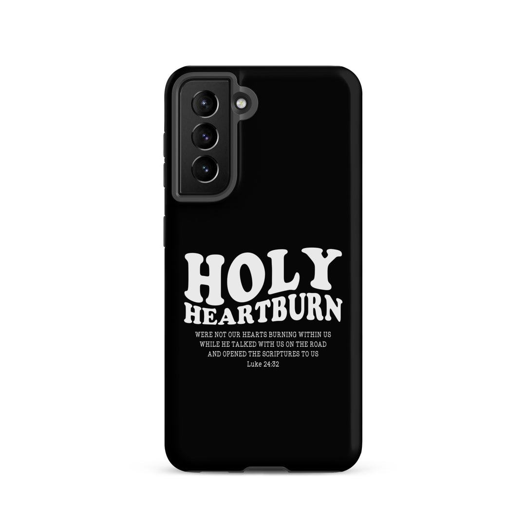 Christian Phone Case Holy Heartburn Black for Samsung® Samsung® Phone Cases Matte Samsung Galaxy S21 