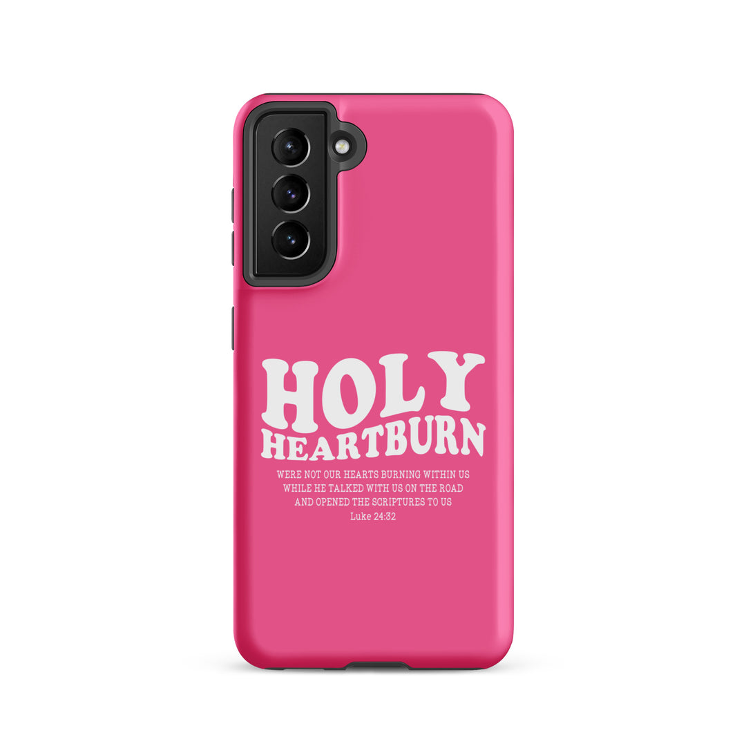 Christian Phone Case Holy Heartburn Pink for Samsung® Samsung® Phone Cases Matte Samsung Galaxy S21 