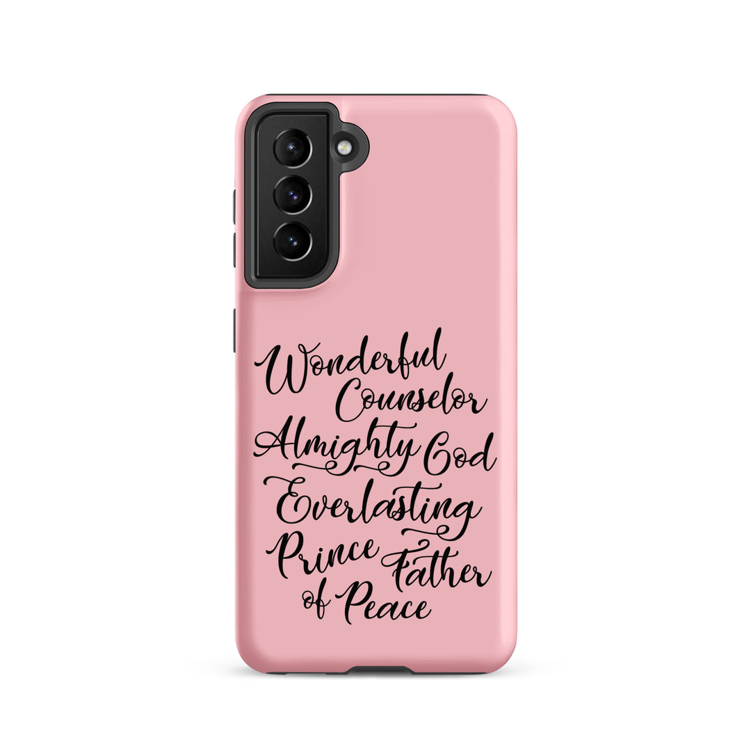 Christian Phone Case Wonderful Counselor Pink for Samsung® Samsung® Phone Cases Matte Samsung Galaxy S21 