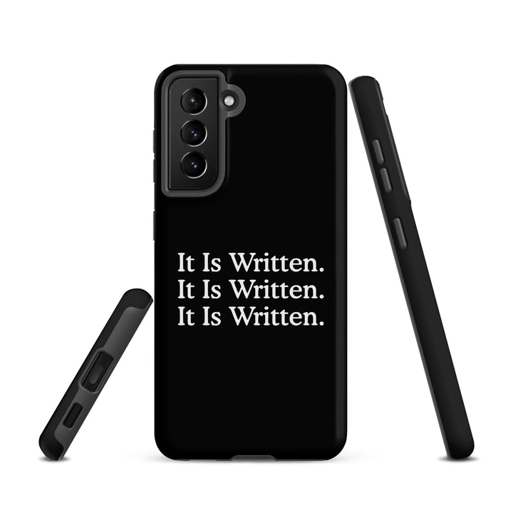 Christian Phone Case It Is Written Black for Samsung® Samsung® Phone Cases   