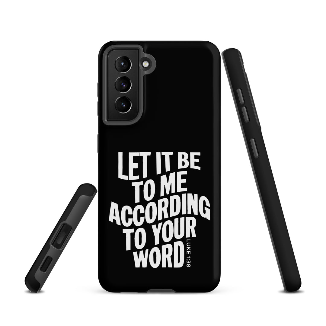 Christian Phone Case According To Your Word Black for Samsung® Samsung® Phone Cases   