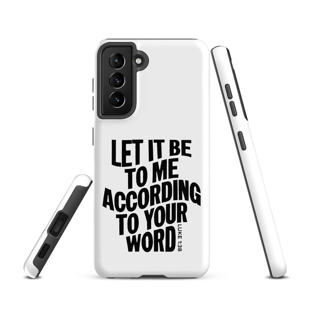 Christian Phone Case According To Your Word White for Samsung® Samsung® Phone Cases   