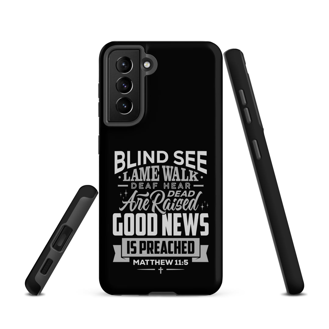 Christian Phone Case Go and Tell John Black for Samsung® Samsung® Phone Cases   