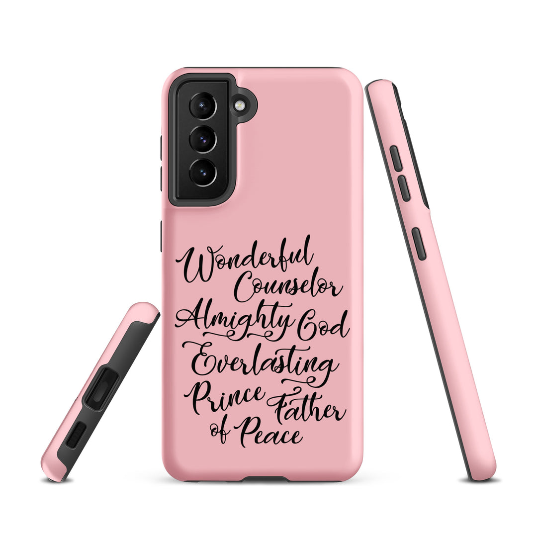 Christian Phone Case Wonderful Counselor Pink for Samsung® Samsung® Phone Cases   