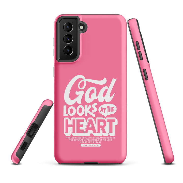 Christian Phone Case God Looks At Heart  for Samsung® Samsung® Phone Cases   