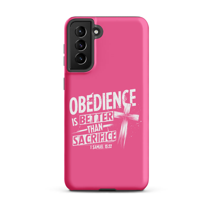 Christian Phone Case Obedience Is Better for Samsung® Samsung® Phone Cases Matte Samsung Galaxy S21 Plus 