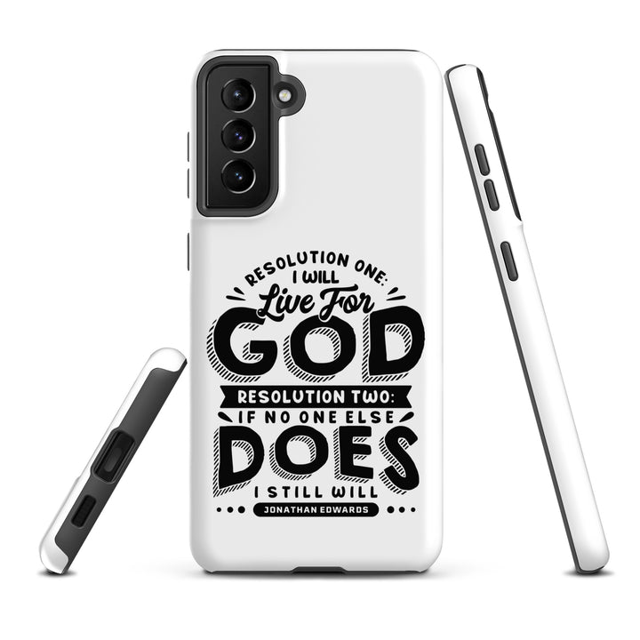 Christian Phone Case Live For God White for Samsung® Samsung® Phone Cases   