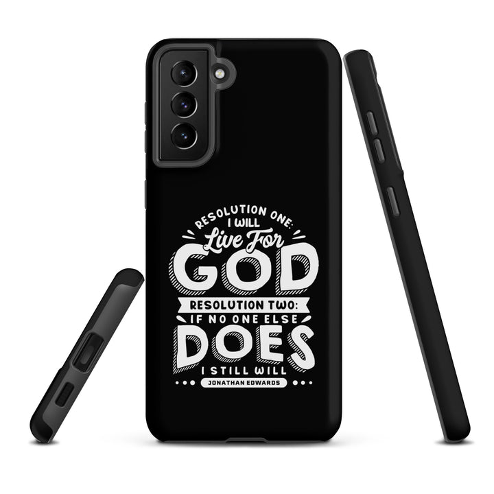 Christian Phone Case Live For God Black for Samsung® Samsung® Phone Cases   