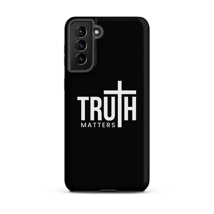 Christian Phone Case Truth Matters Black for Samsung® Samsung® Phone Cases Matte Samsung Galaxy S21 Plus 