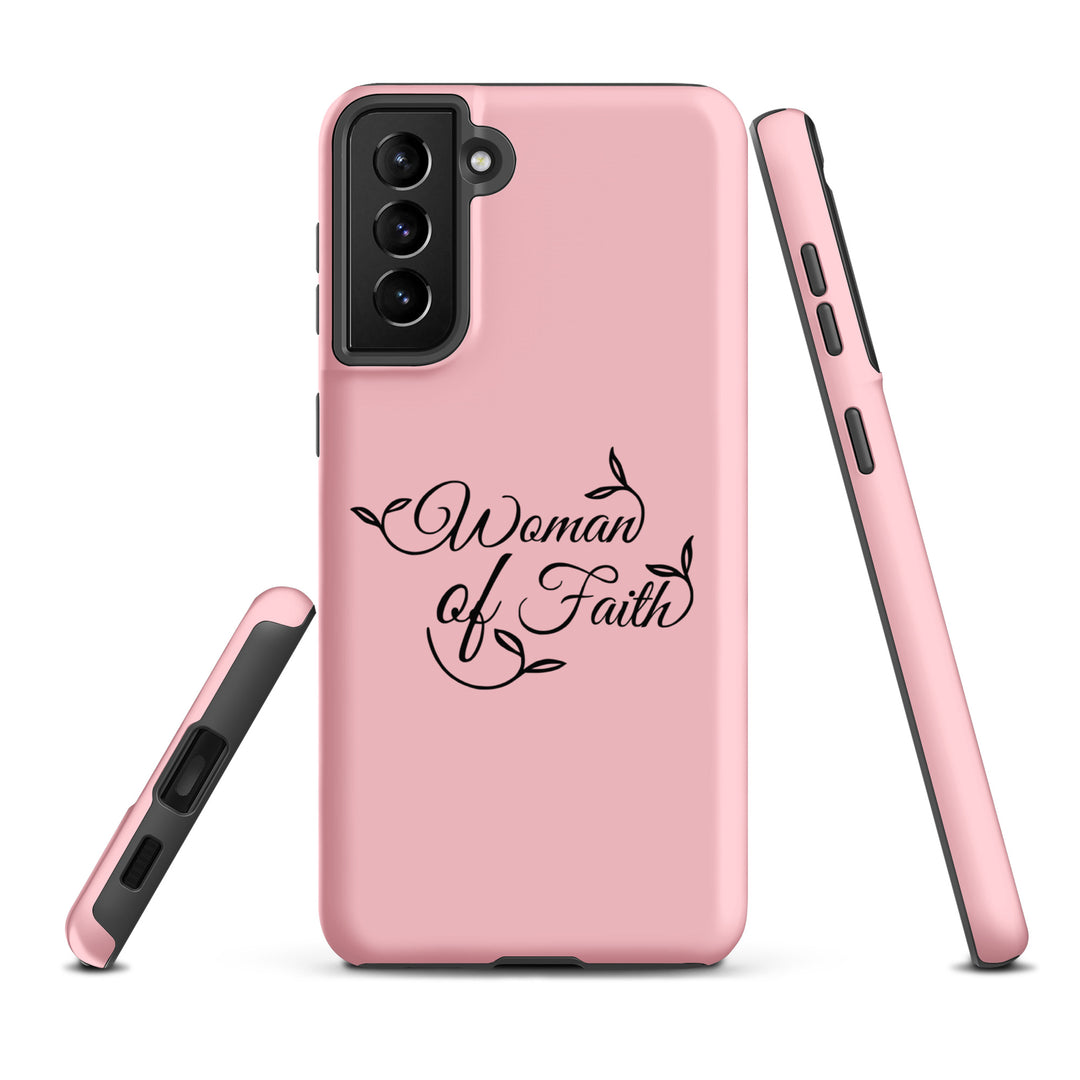 Christian Phone Case Woman of Faith Pink for Samsung® Samsung® Phone Cases   