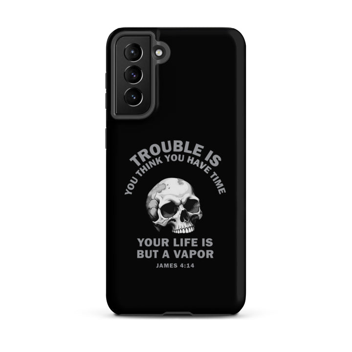 Christian Phone Case Life Is Vapor Black for Samsung® Samsung® Phone Cases Matte Samsung Galaxy S21 Plus 