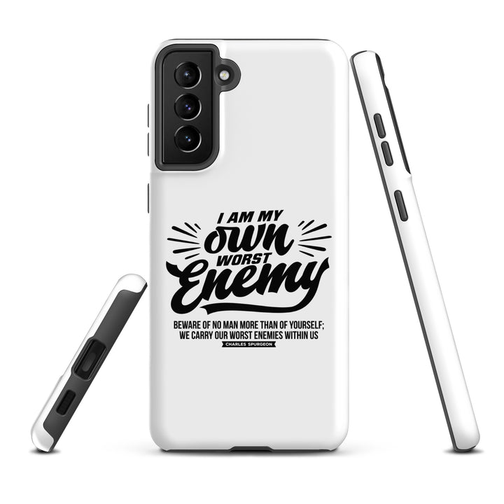 Christian Phone Case Worst Enemy White for Samsung® Samsung® Phone Cases   