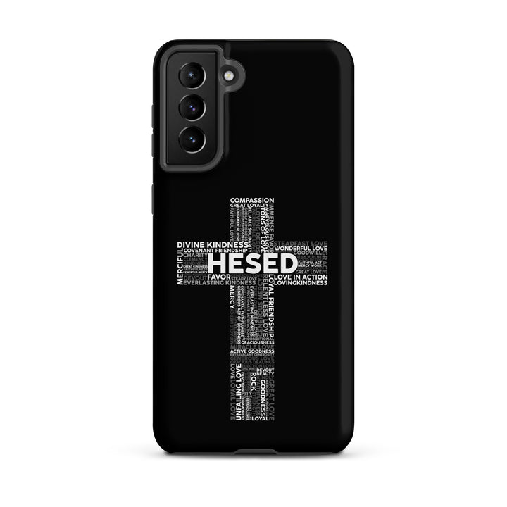 Christian Phone Case Hesed Cross Black for Samsung® Samsung® Phone Cases   