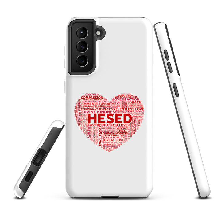 Christian Phone Case Hesed Heart White for Samsung® Samsung® Phone Cases   