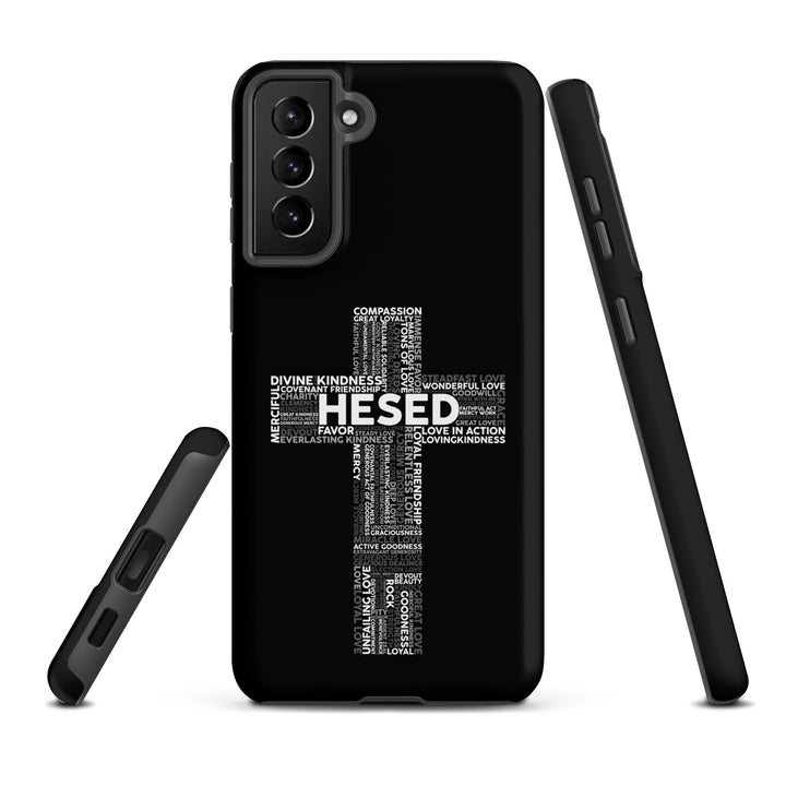 Christian Phone Case Hesed Cross Black for Samsung® Samsung® Phone Cases   