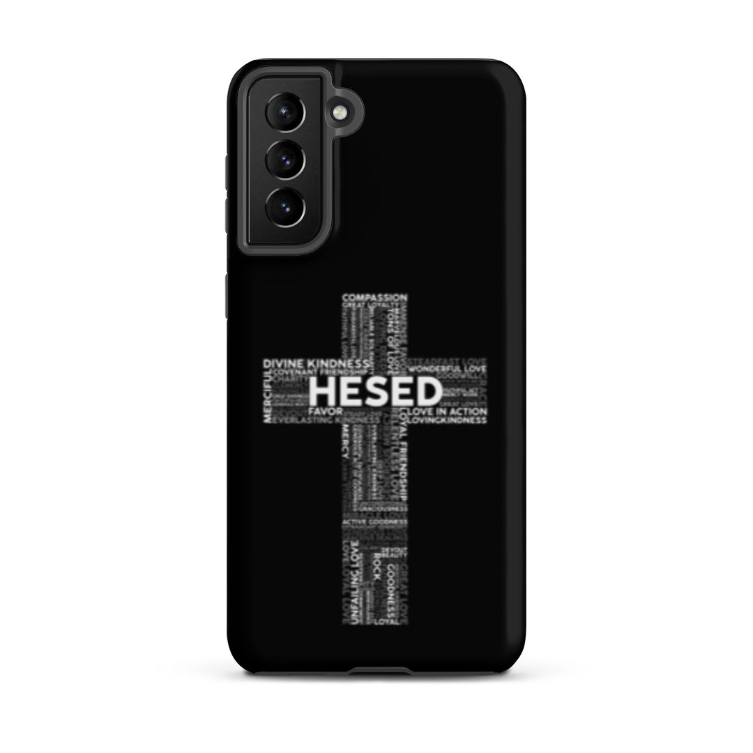 Christian Phone Case Hesed Cross Black for Samsung® Samsung® Phone Cases Matte Samsung Galaxy S21 Plus 