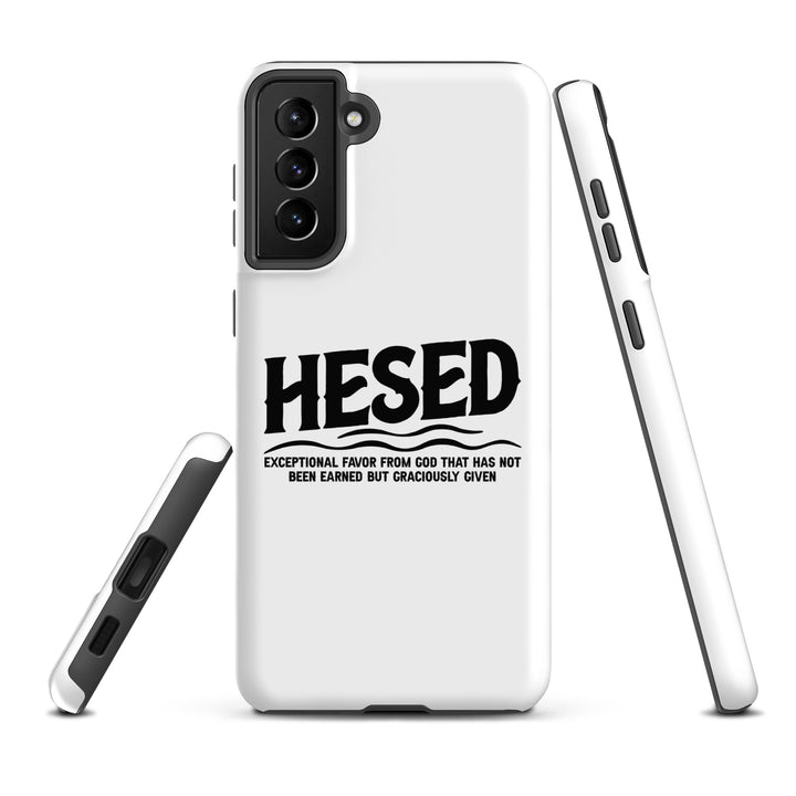 Christian Phone Case Hesed Exceptional Favor White for Samsung® Samsung® Phone Cases   