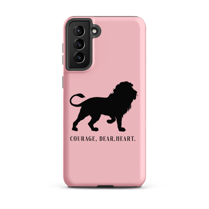 Christian Phone Case Courage Dear Heart Pink for Samsung® Samsung® Phone Cases Matte Samsung Galaxy S21 Plus 