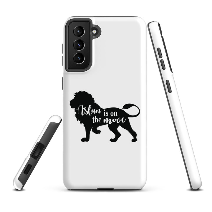 Christian Phone Case Aslan Is On The Move White for Samsung® Samsung® Phone Cases   