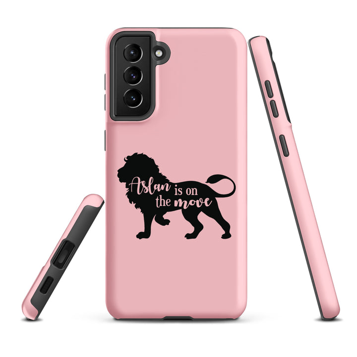 Christian Phone Case Aslan Is On The Move Pink for Samsung® Samsung® Phone Cases   