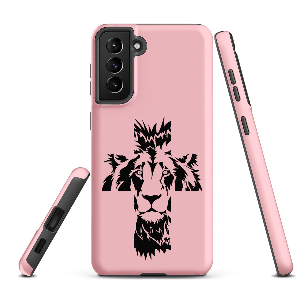 Christian Phone Case Aslan Cross Pink for Samsung® Samsung® Phone Cases   