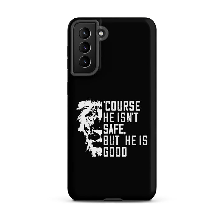 Christian Phone Case Christian Phone 'Course He Isn't Safe Black for Samsung® Samsung® Phone Cases Matte Samsung Galaxy S21 Plus 