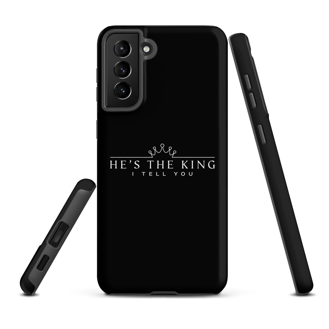 Christian Phone Case He's The King Black for Samsung® Samsung® Phone Cases   