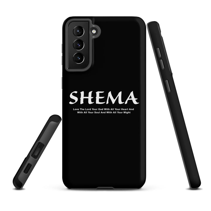 Christian Phone Case Shema Love The Lord Black for Samsung® Samsung® Phone Cases   