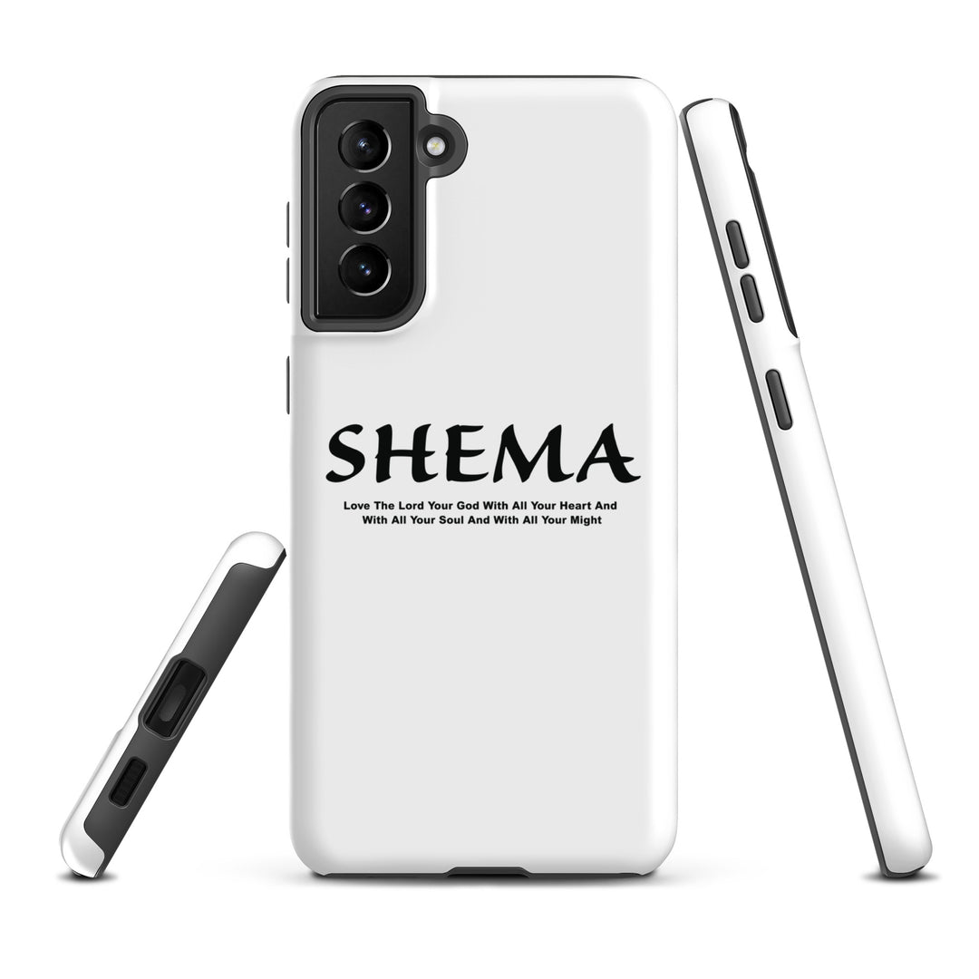 Christian Phone Case Shema Love The Lord White for Samsung® Samsung® Phone Cases   