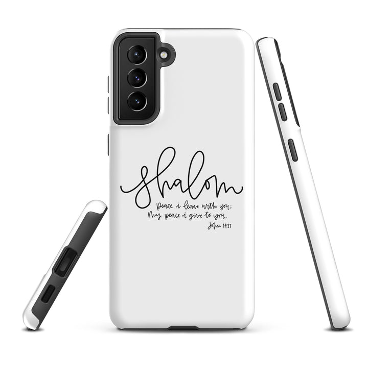 Christian Phone Case Shalom White for Samsung® Samsung® Phone Cases   