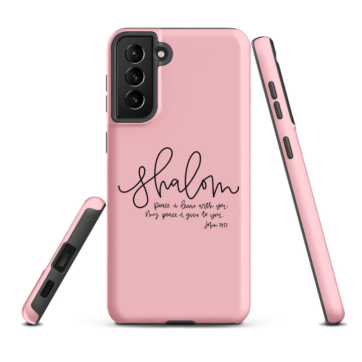 Christian Phone Case Shalom Pink for Samsung® Samsung® Phone Cases   