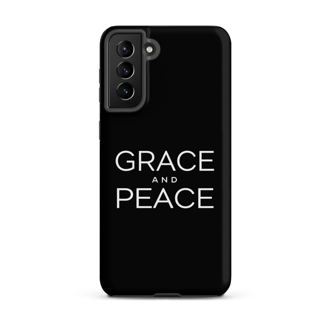 Christian Phone Case Grace and Peace Black for Samsung® Samsung® Phone Cases Matte Samsung Galaxy S21 Plus 