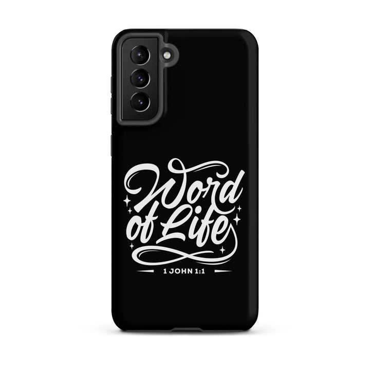 Christian Phone Case Word of Life Black for Samsung® Samsung® Phone Cases Matte Samsung Galaxy S21 Plus 