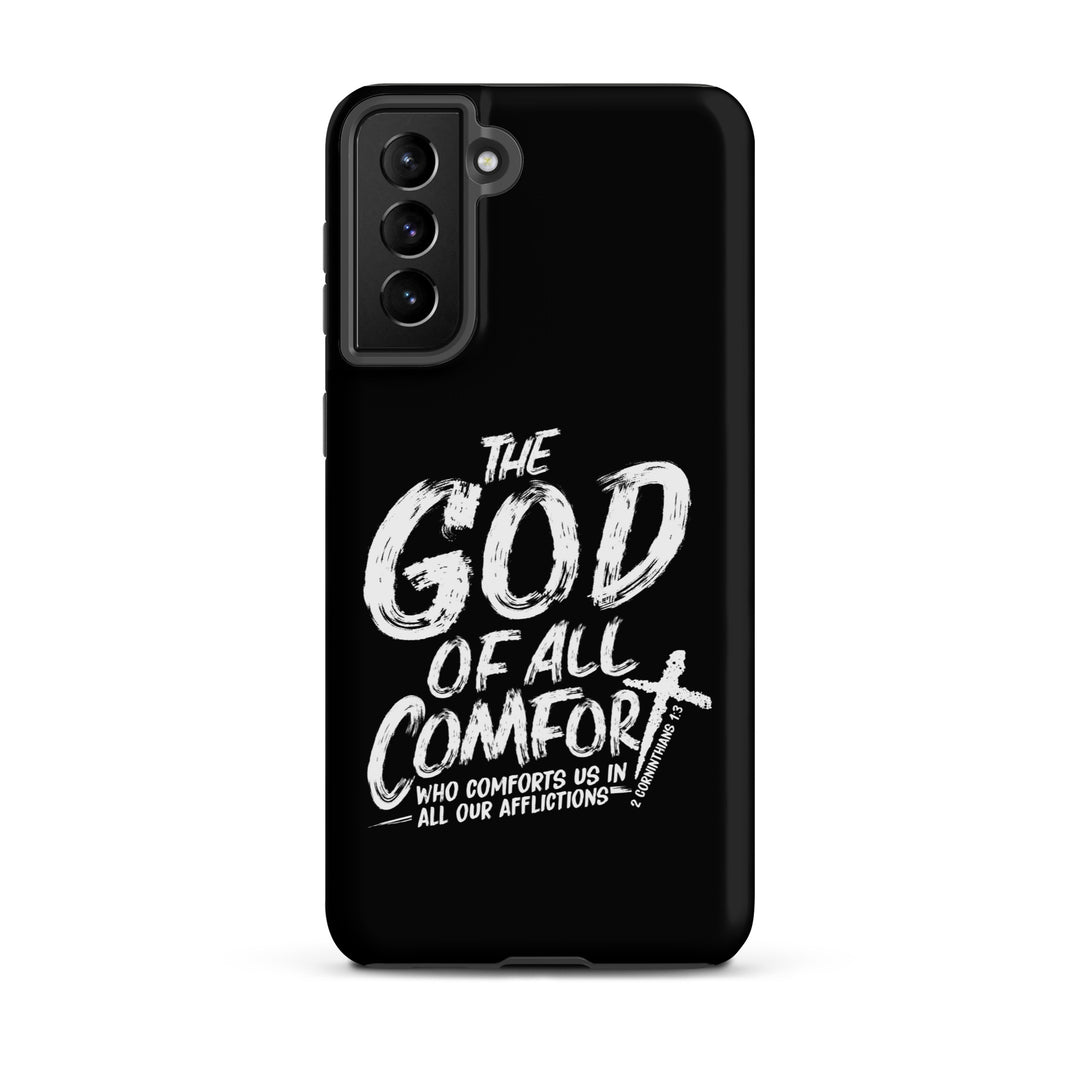 Christian Phone Case God of All Comfort Black for Samsung® Samsung® Phone Cases Matte Samsung Galaxy S21 Plus 