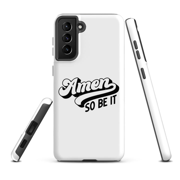 Christian Phone Case Amen So Be It White for Samsung® Samsung® Phone Cases   