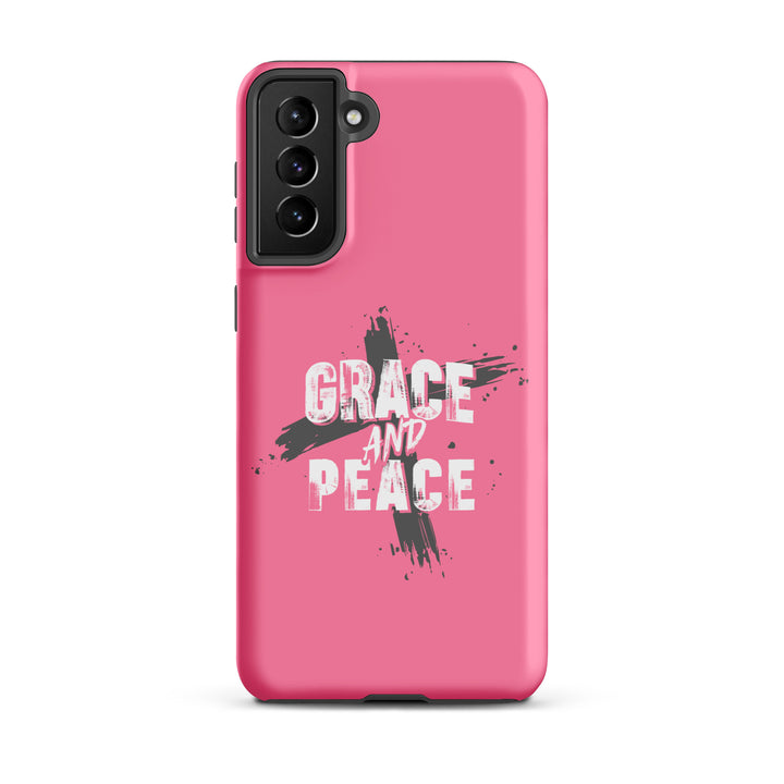 Christian Phone Case Grace and Peace Pink for Samsung® Samsung® Phone Cases Matte Samsung Galaxy S21 Plus 