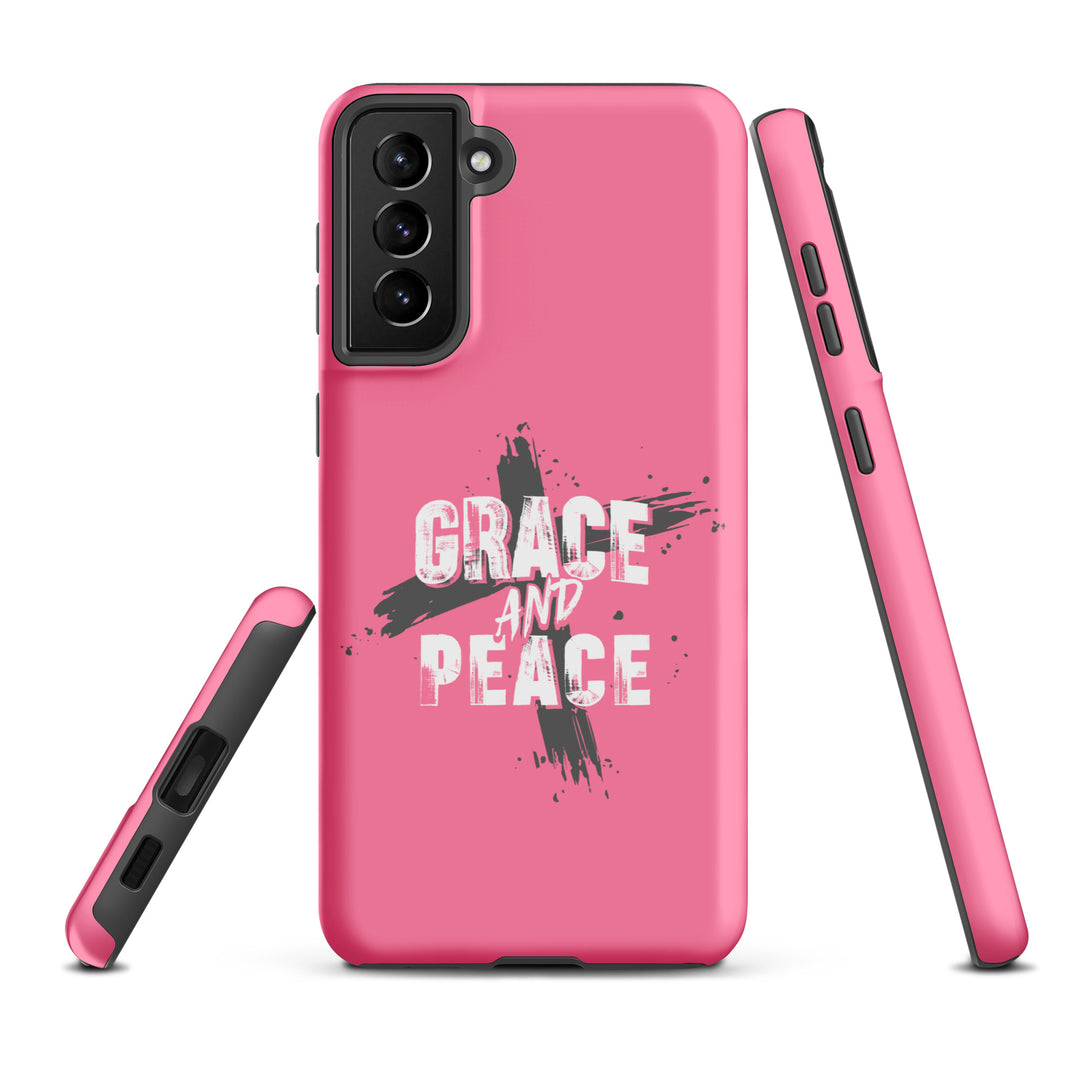 Christian Phone Case Grace and Peace Pink for Samsung® Samsung® Phone Cases   