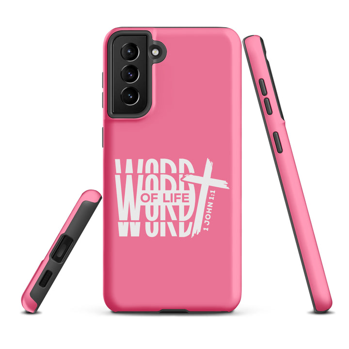 Christian Phone Case Word of Life Cross Pink for Samsung® Samsung® Phone Cases   