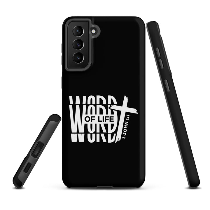 Christian Phone Case Word of Life Cross Black for Samsung® Samsung® Phone Cases   