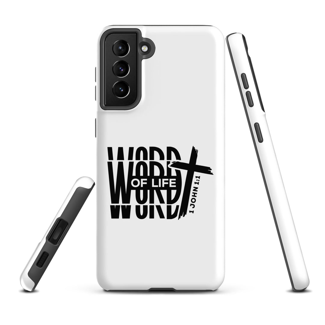 Christian Phone Case Word of Life Cross White for Samsung® Samsung® Phone Cases   