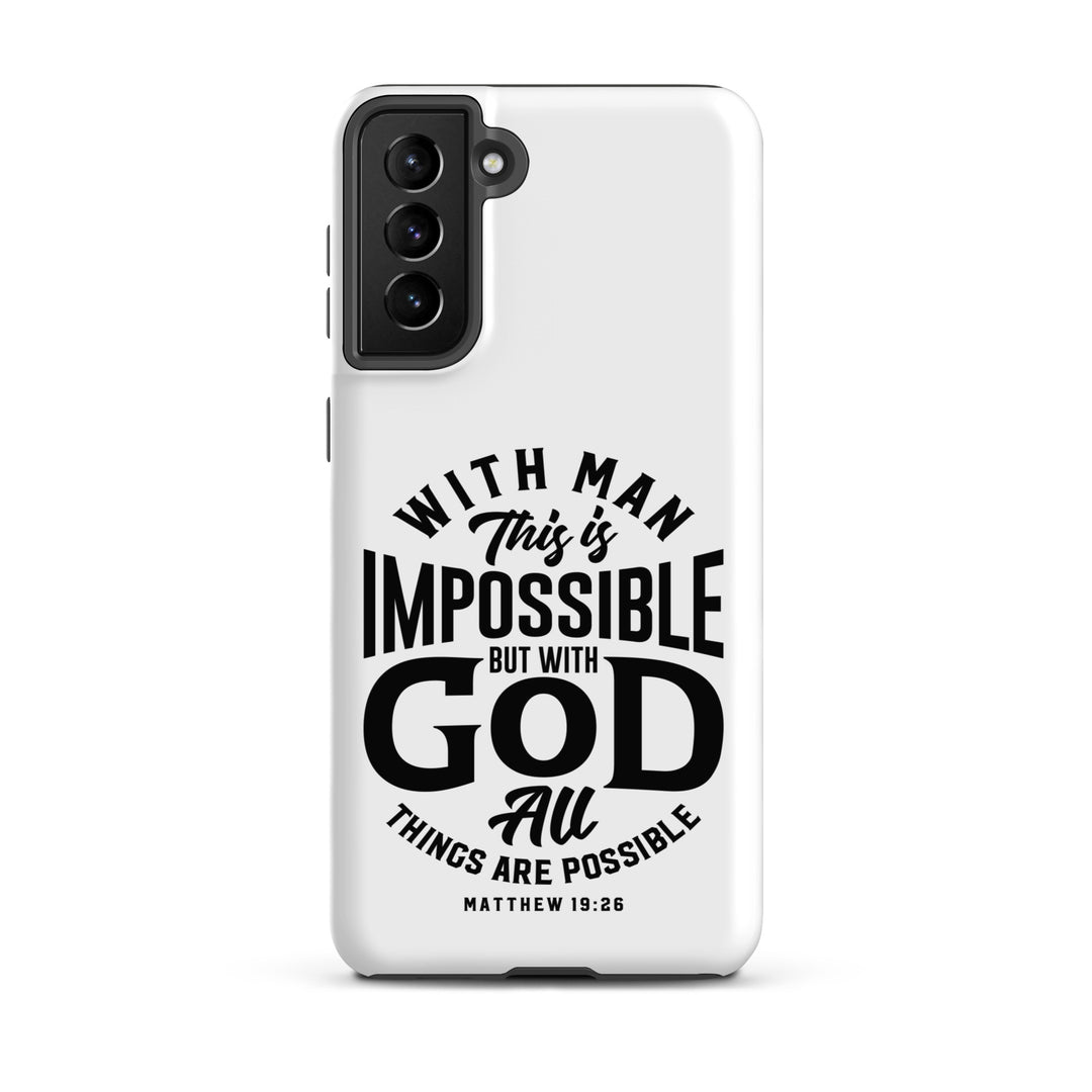 Christian Phone Case All Things Possible White for Samsung® Samsung® Phone Cases Matte Samsung Galaxy S21 Plus 