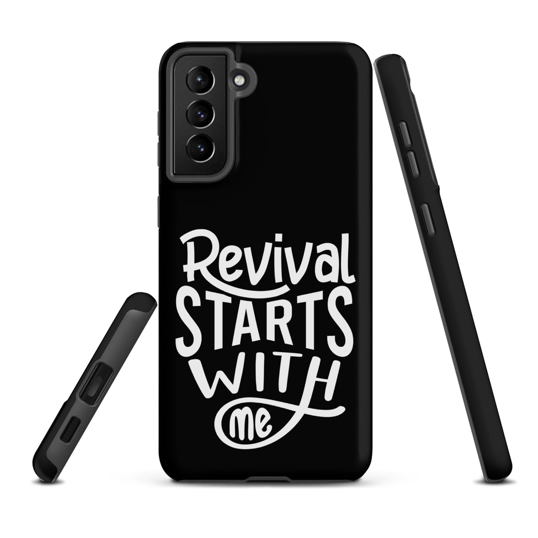 Christian Phone Case Revival Starts With Me Black for Samsung® Samsung® Phone Cases   