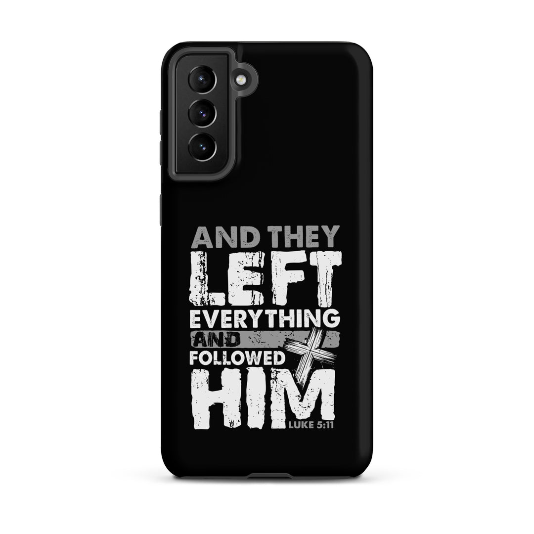 Christian Phone Case Left Everything Cross Black for Samsung® Samsung® Phone Cases Matte Samsung Galaxy S21 Plus 