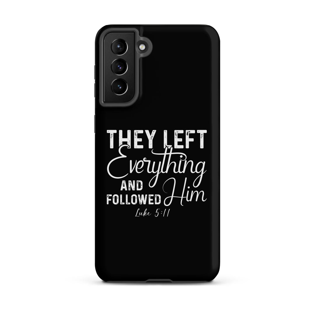 Christian Phone Case Left Everything Black for Samsung® Samsung® Phone Cases Matte Samsung Galaxy S21 Plus 