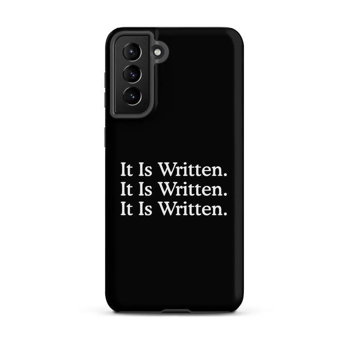 Christian Phone Case It Is Written Black for Samsung® Samsung® Phone Cases Matte Samsung Galaxy S21 Plus 