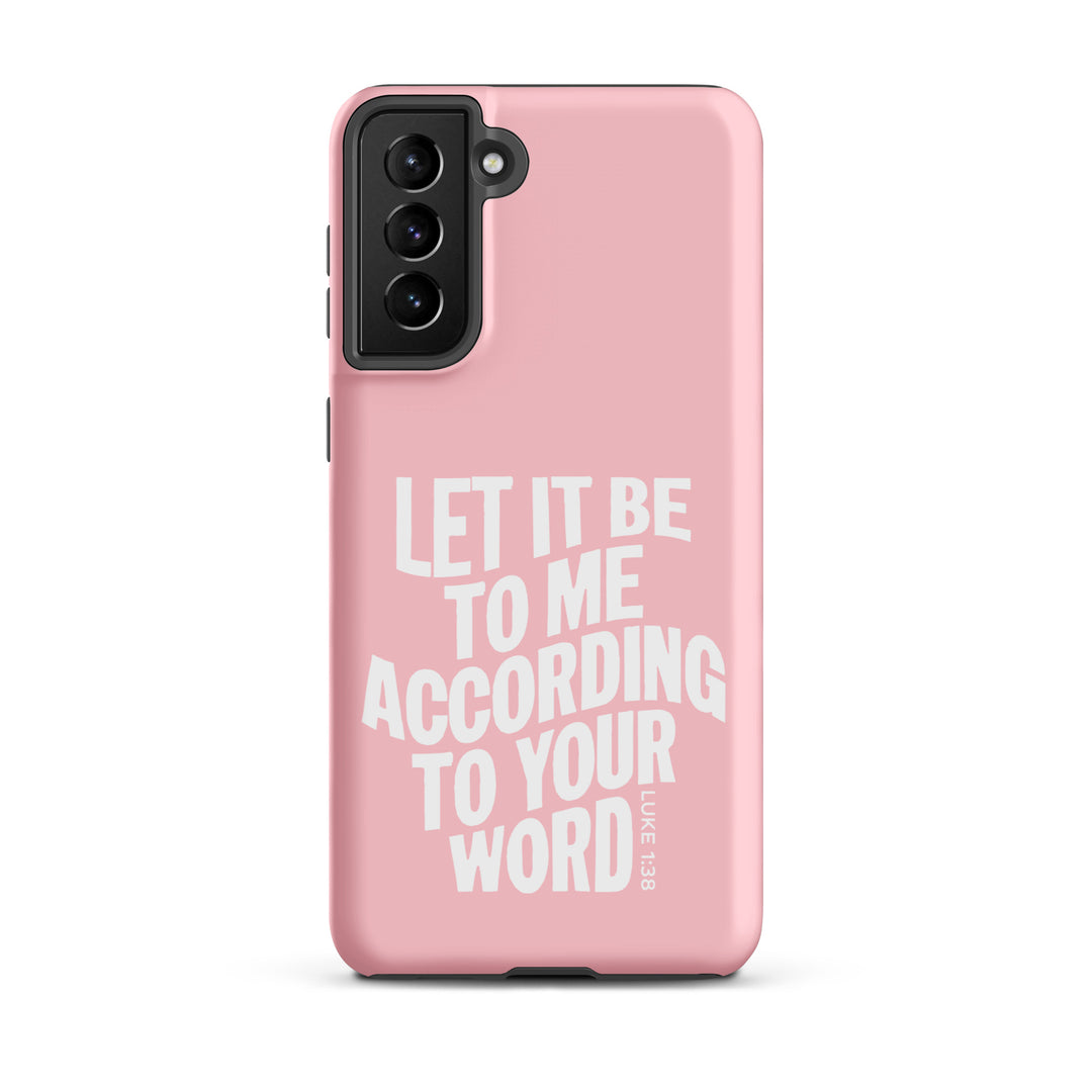 Christian Phone Case According To Your Word Pink for Samsung® Samsung® Phone Cases Matte Samsung Galaxy S21 Plus 