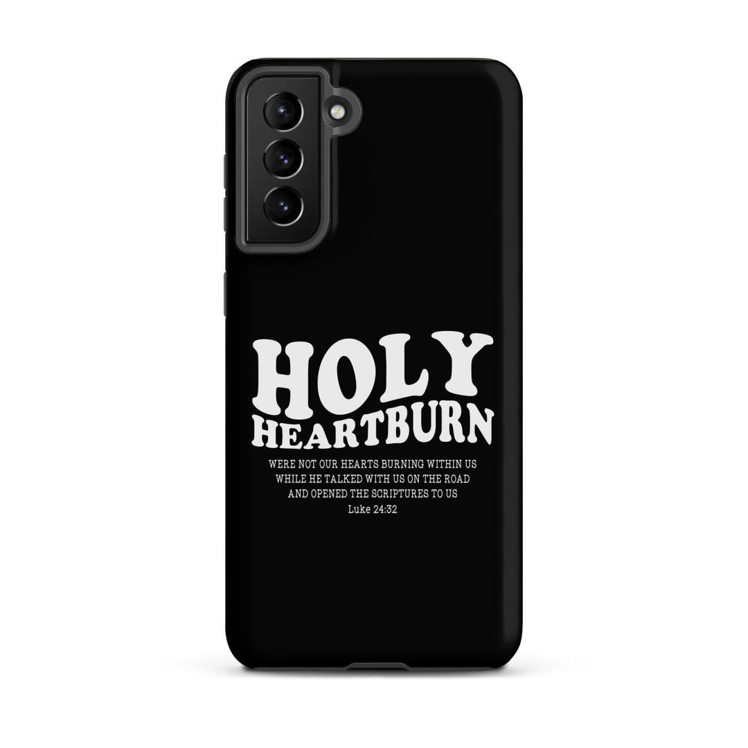 Christian Phone Case Holy Heartburn Black for Samsung® Samsung® Phone Cases Matte Samsung Galaxy S21 Plus 