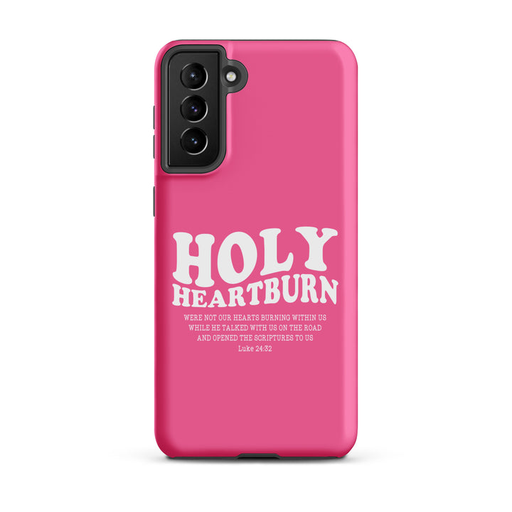 Christian Phone Case Holy Heartburn Pink for Samsung® Samsung® Phone Cases Matte Samsung Galaxy S21 Plus 