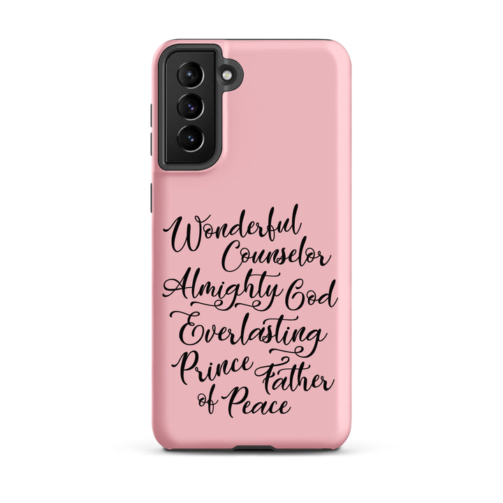 Christian Phone Case Wonderful Counselor Pink for Samsung® Samsung® Phone Cases Matte Samsung Galaxy S21 Plus 